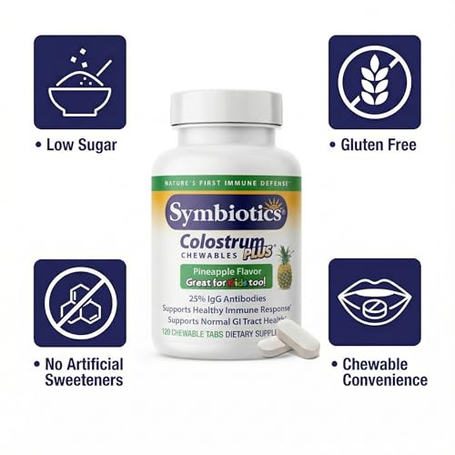 Image 4 of Symbiotics Naturade Colostrum Chewable Tablets 120 Count