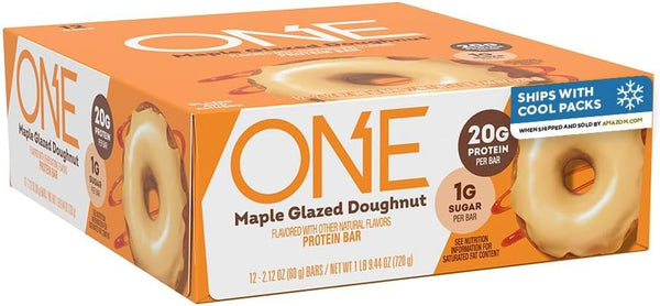 Image 1 of Default Title for the product ONE Protein Bars, Maple Glazed Doughnut, Gluten Free, 2.12 oz (Pack of 72)
