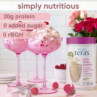 Thumbnail for Image 3 of simply tera's Pure Whey Protein Powder - Grass Fed Vanilla Whey Protein Powder, Clean, Made Without Artificial Sweeteners, Non-GMO, Kosher, rBGH-Free, Soy-Free - 12 Oz.