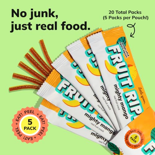 Image 7 of Little Spoon Strawberry Smash Fruit Rippers, 4 Pouches, 20 Packs Total