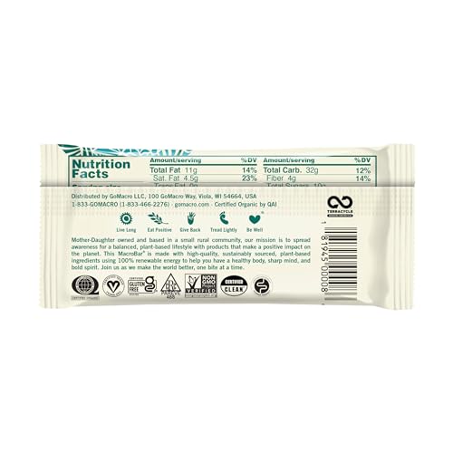 Image 3 of GoMacro MacroBar Organic Vegan Snack Bars - Granola  Coconut (2.3 Ounce Bars, 12 Count)