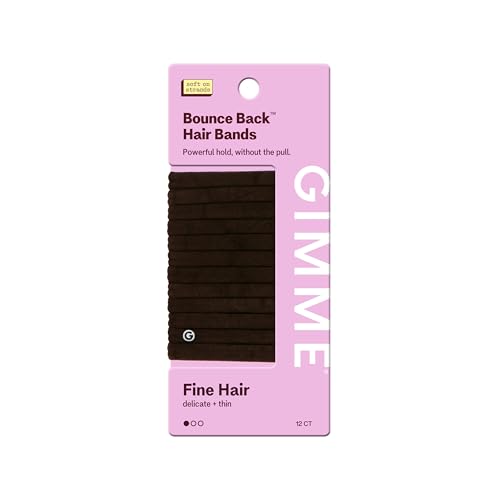 Image 3 of Dark Brown for the product GIMME Beauty Fine Hair Seamless Ties