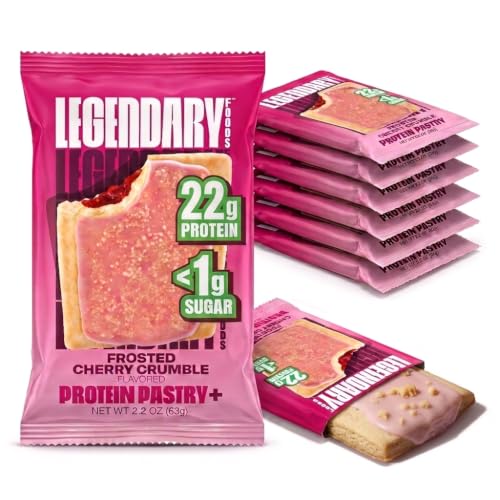 Image 6 of Frosted Cherry Crumble for the product Legendary Foods Protein Pastry Protein Bar Alternative