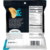 Thumbnail for Image 2 of popchips Sea Salt & Vinegar Potato Chips 0.8 Oz (Pack of 1)