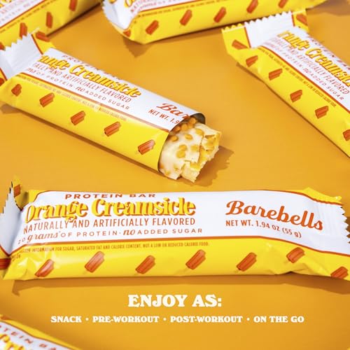 Image 4 of BAREBELLS Orange Creamsicle Protein Bars, 20g Protein,12 Pack