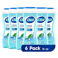 Thumbnail for Image 1 of Default Title for the product Dial Body Wash Refresh & Renew Spring Water 16 fl oz Pack of 6