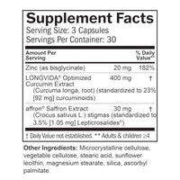 Thumbnail for Image 4 of BrainMD Dr Amen Happy Saffron Plus - 90 Capsules - with Saffron Flower Extract, Curcumin & Zinc - Vegan, Gluten Free - 30 Servings