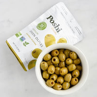 Thumbnail for Image 3 of Poshi Green Pitted Olive Snack Packs, Original, 3 oz (Pack of 6)