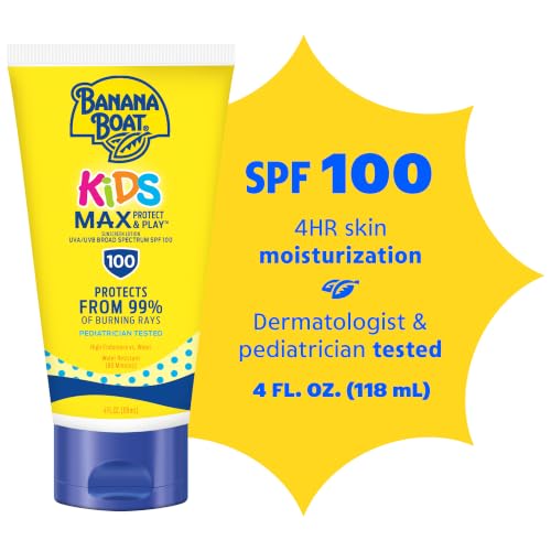 Image 2 of Banana Boat Kids Max Protect & Play Lotion Sunscreen SPF 100, 4oz