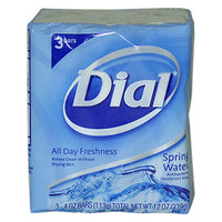 Thumbnail for Image 1 of Default Title for the product Dial Antibacterial Soap Bars, Spring Water, 4 oz bars, 3 ea