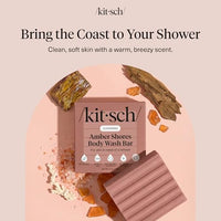 Thumbnail for Image 3 of Kitsch Amber Shores Body Wash Bar Soap for Women, 4 oz