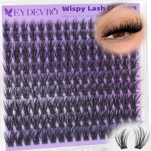 Image 1 of Default Title for the product EYDEVRO Wispy Lash Clusters Natural Eyelash Clusters DIY Lash Extensions
