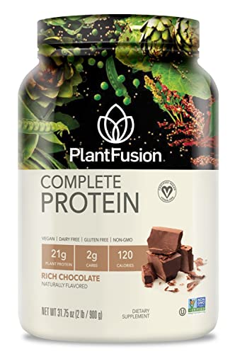 Image 7 of Chocolate / 2 Pound (Pack of 1) for the product PlantFusion Complete Vegan Protein Powder