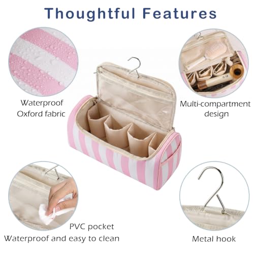 Image 3 of RSRSLEII Striped Hair Tools Travel Bag with Compartments