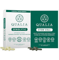 Thumbnail for Image 1 of Default Title for the product QUALIA LIFE SCIENCES Qualia Senolytic & Qualia Stem Cell 1-Month Supply Bundle