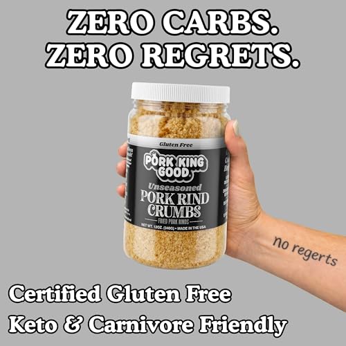 Image 5 of Pork King Good Unseasoned Pork Rind Panko Bread Crumbs 2 Pack, Gluten Free