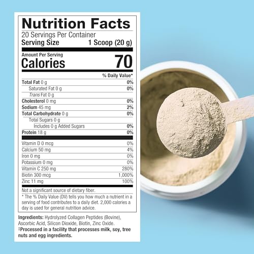 Image 6 of Purely Inspired Collagen Powder for Women & Men, Unflavored (20 Servings)