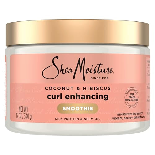 Image 2 of 12 Ounce (Pack of 1) / Coconut & Hibiscus for the product Shea Moisture Curl Enhancing Smoothie Hair Cream