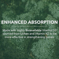 Thumbnail for Image 6 of PlantFusion Organic Vegan Vitamin D3  K2 5,000 IU, 50MCG ? 60 Capsules