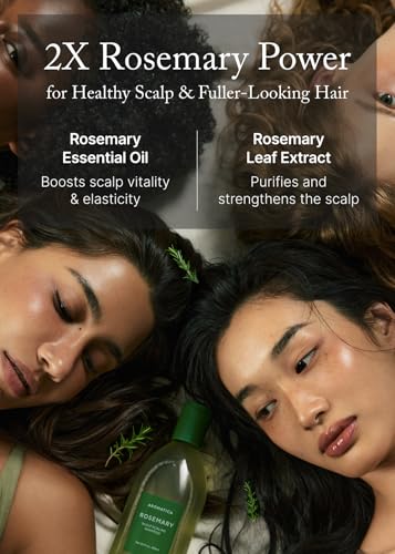 Image 3 of AROMATICA Rosemary Scalp Scaling Shampoo for Hair Growth