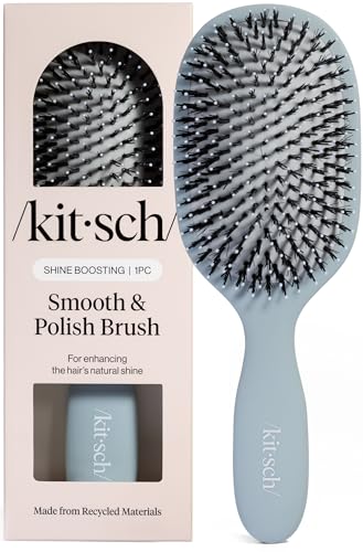 Image 2 of Haze Blue for the product Kitsch Smooth & Polish Hair Brushes For Women and Men