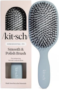 Thumbnail for Image 2 of Haze Blue for the product Kitsch Smooth & Polish Hair Brushes For Women and Men