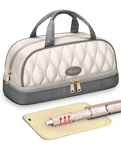 Image 5 of Ivory Gray / Standard for the product Mancro Hair Tools Travel Bag Compatible with Shark Flexstyle
