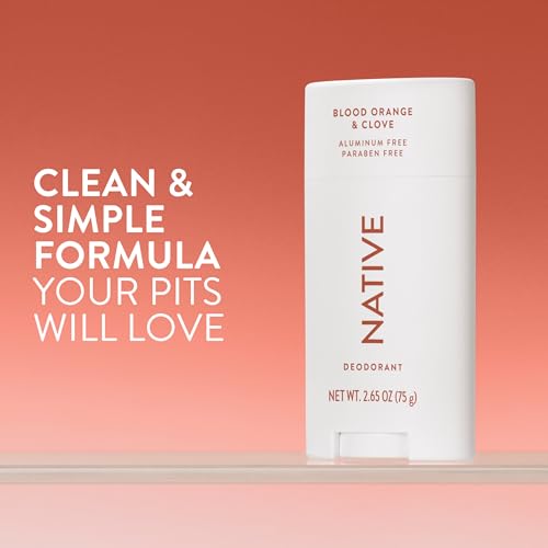 Image 2 of Native Deodorant Contains Naturally Derived Ingredients, 72 Hour Odor Control, Deodorant for Women and Men, Aluminum Free, Blood Orange & Clove 2.65oz