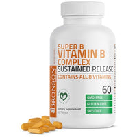 Thumbnail for Image 2 of 60 Count (Pack of 1) for the product Bronson Super B Vitamin B Complex Sustained Release for Energy