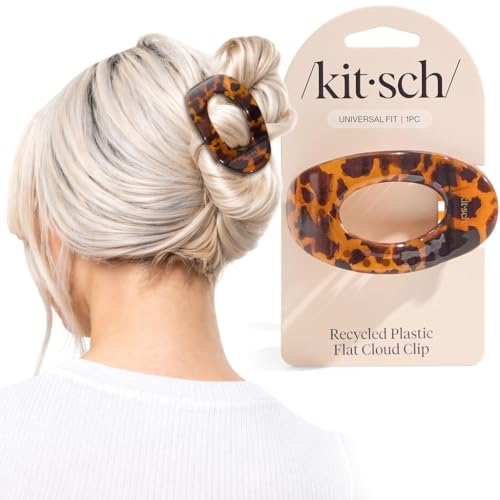 Image 7 of Tortoise Design / Medium for the product Kitsch Flat Claw Clip for Women