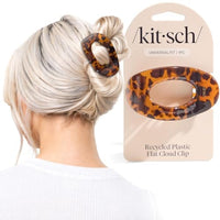 Thumbnail for Image 7 of Tortoise Design / Medium for the product Kitsch Flat Claw Clip for Women