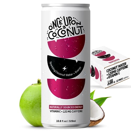 Image 1 of Default Title for the product ONCE UPON A COCONUT Sparkling Coconut Water + Energy 10.8 Fl Oz Pack of 12