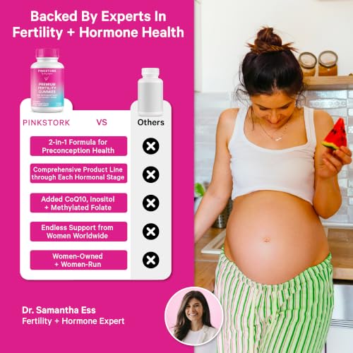 Image 4 of Pink Stork Fertility Gummies for Her | Myo-Inositol  CoQ10 | 60 ct