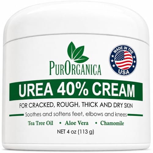 Image 2 of 4 Ounce (Pack of 1) for the product PurOrganica Urea Cream 40% for Dry Cracked Heels and Calluses