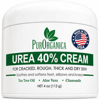 Thumbnail for Image 2 of 4 Ounce (Pack of 1) for the product PurOrganica Urea Cream 40% for Dry Cracked Heels and Calluses