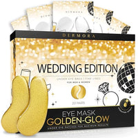 Thumbnail for Image 2 of DERMORA Golden Glow Under Eye Patches 20 Pairs and Original Foot Peel Masks 2 Pack