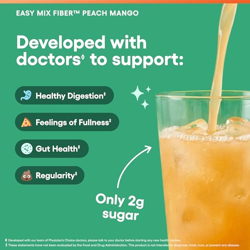 Image 4 of Physician's CHOICE Easy Mix Fiber for GLP-1 Support - 30 Servings