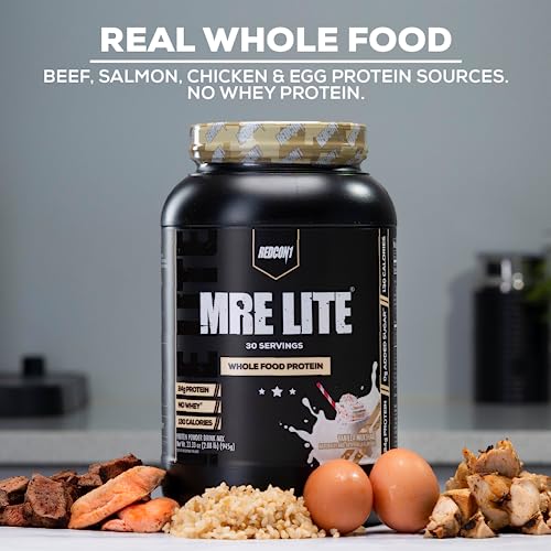 Image 3 of REDCON1 MRE Lite Whole Food Protein Powder, Blueberry Cobbler - 30 Servings