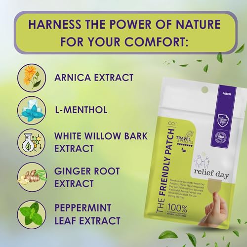 Image 5 of The Friendly Patch CO. Relief Day Patch - Arnica, White Willow Bark, Saffron & Peppermint for Soreness and discomfort for Women and Men