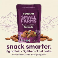 Thumbnail for Image 5 of GOODSAM Organic Roasted & Salted Almonds 1.25lbs (2x10z Bags)