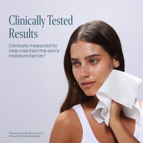 Image 9 of Cliganic Face Towels XL Disposable Makeup Remover Soft Dry Wipes