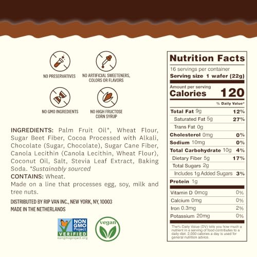 Image 2 of RIP VAN Dark Chocolate Wafer Cookies, 16 Count