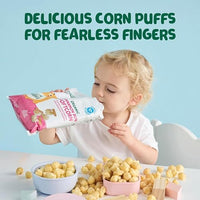 Thumbnail for Image 4 of Little Bellies Organic Cinnamon Bun Softcorn Toddler Snack (5 x 1.25 oz Individual Packs)