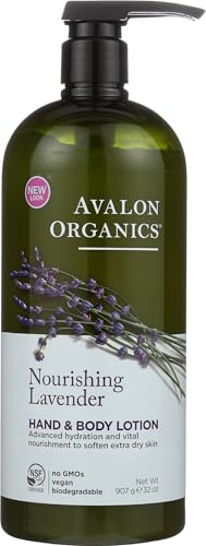Image 1 of Default Title for the product Avalon Organics Hand & Body Lotion, Nourishing Lavender, 32 Oz