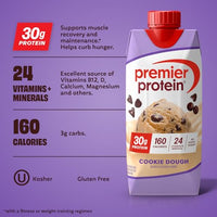 Thumbnail for Image 3 of Premier Protein 30g High Protein Shake, Cookie Dough, 4 Pack