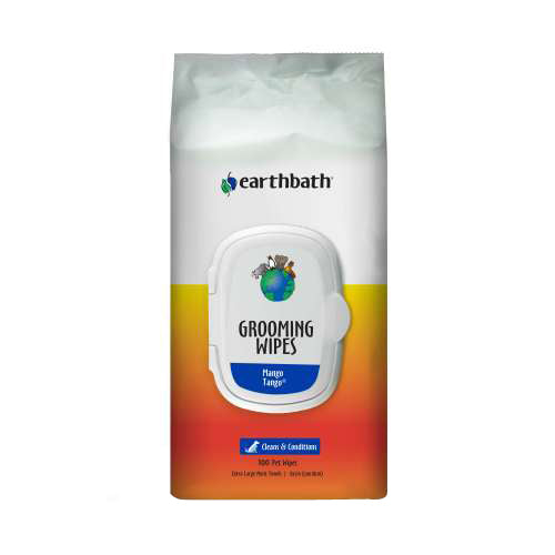 Grooming Wipes Mango Tango 100 Count by Earthbath