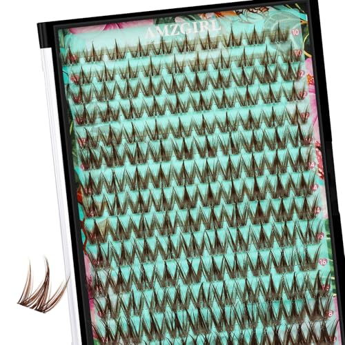 Image 1 of Default Title for the product AMZGIRL Brown Lash Clusters C Curl Manga Anime Lashes 10-18mm, Puppy