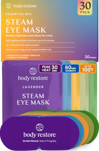 Image 1 of Variety 30 Pack for the product Body Restore Heated Eye Mask Warm Compress for Dry Eyes