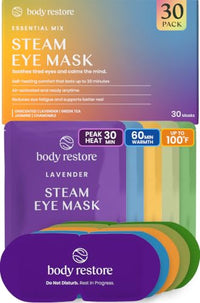 Thumbnail for Image 1 of Variety 30 Pack for the product Body Restore Heated Eye Mask Warm Compress for Dry Eyes