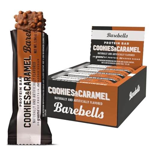 Image 1 of Default Title for the product BAREBELLS Protein Bars Cookies and Caramel - 12 Count, 20g High Protein Treats